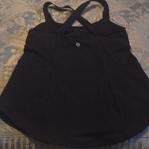 Lululemon workout too with a crisscross back